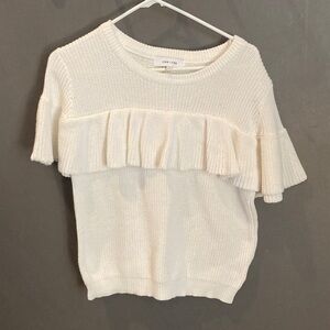 John+ Jenn size XS cream short sleeve top excellent condition